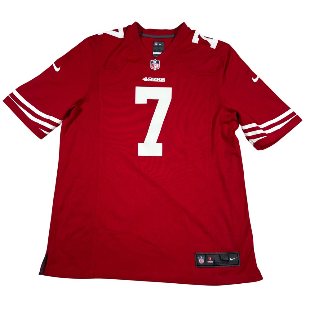 Nike San Francisco 49ers Jersey Mens L Red Colin Kaepernick 7 Football NFL